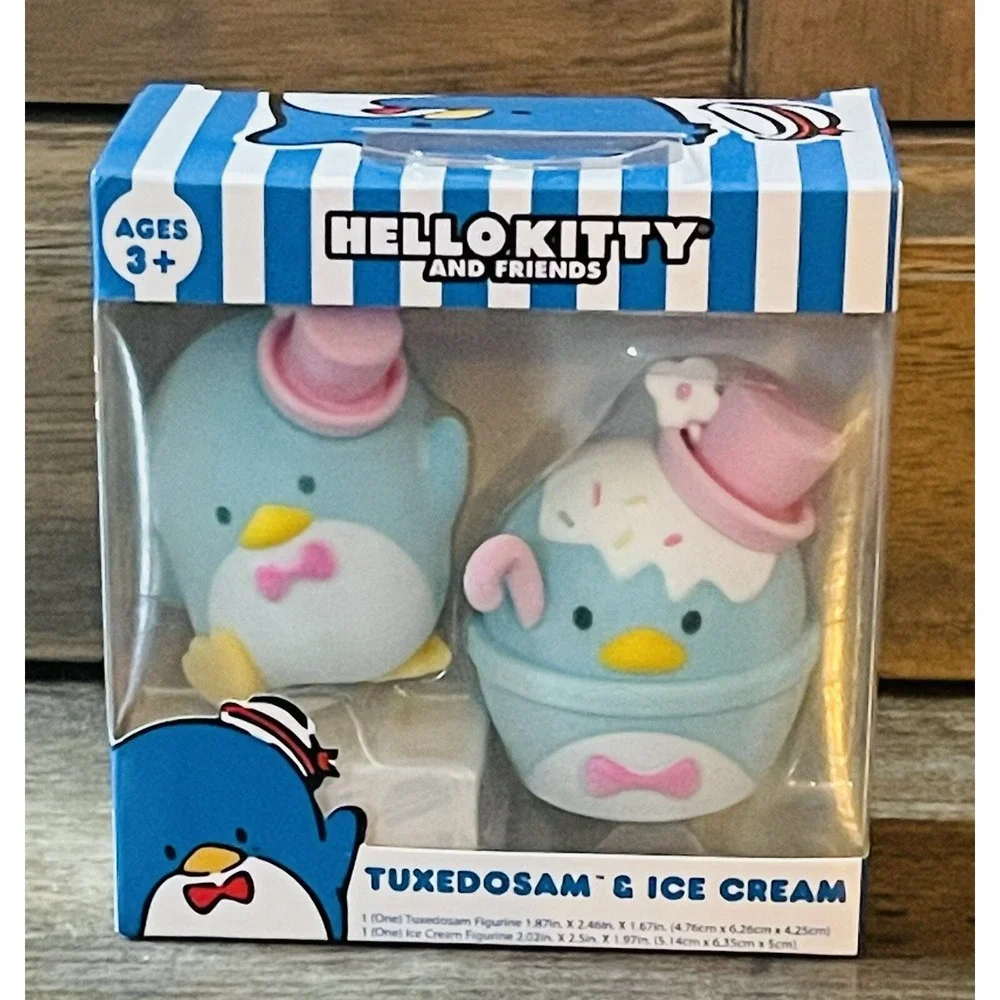 Hello Kitty And Friends Figurine Set - Tuxedo Sam & Ice Cream